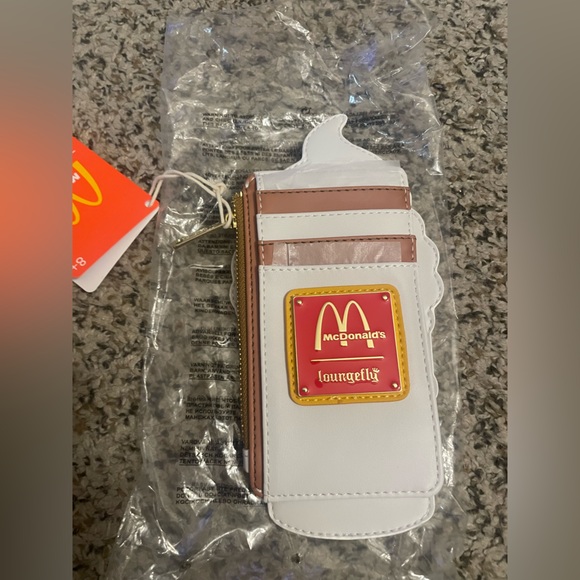 Loungefly McDonald's Soft Serve Ice Cream Cone Card Holder Wallet - Picture 2 of 2